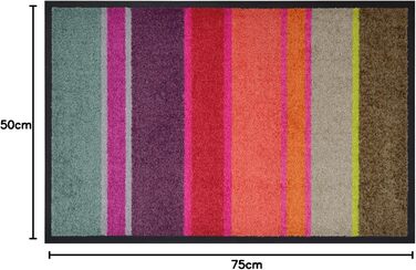 Барвистий килимок для дверей Remember Largo - абсорбуючий та міцний килимок, що вловлює бруд, нековзний та миється - ідеально підходить для використання всередині та зовні приміщень 50x75 см