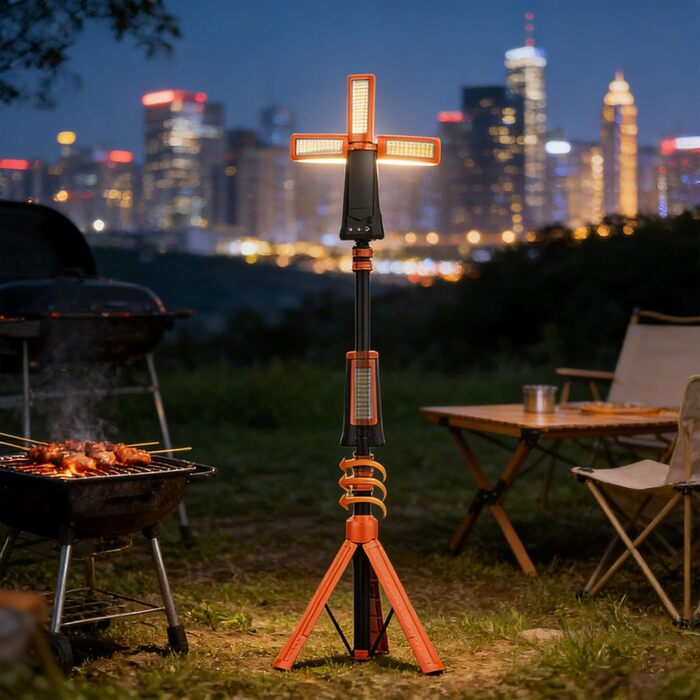 Легкі телескопічні складні ліхтарі з акумулятором 9000 мАг та 25 годинами автономної роботи