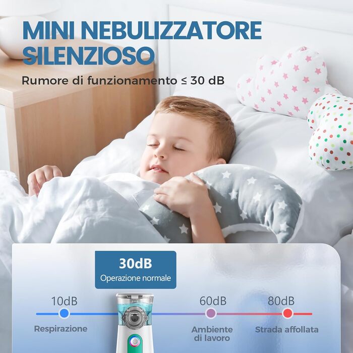 Небулайзерний інгалятор для дорослих, безшумний ультразвуковий інгалятор для дітей, комплект інгалятора з мундштуком і 2 масками, 3 швидкості, USB-C, акумулятор працює довго - зелений