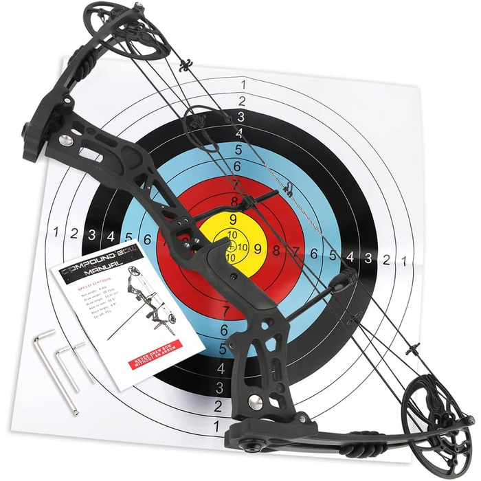 Набір складених луків ZSHJGJR 35–70 lb – регульований мисливський та спортивний лук з повним комплектом аксесуарів