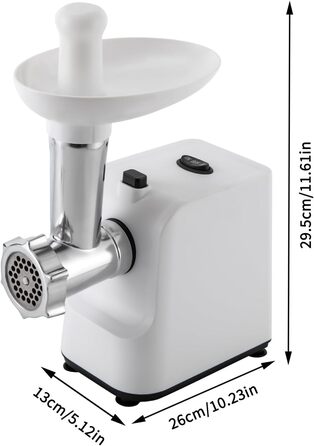 М'ясорубка Електрична м'ясорубка 1000 Вт з нержавіючої сталі Машина для фаршу з 3-ма дисками М'ясорубка Електрична м'ясорубка М'яс