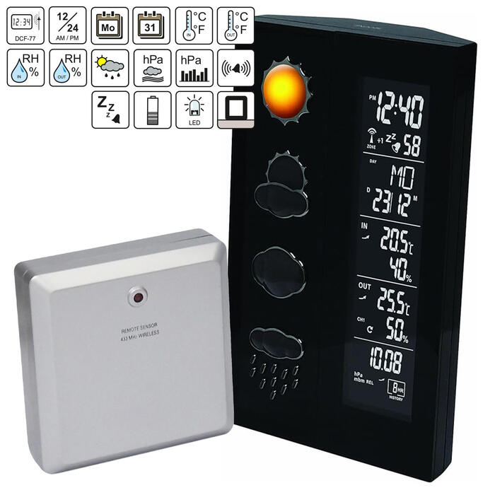 Метеостанція Technoline WS6650 Black (WS6650)