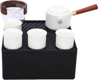 Чайний сервіз Чічіріс Портативний керамічний чайник з чашками, ідеальний для подорожей та чаювання на природі