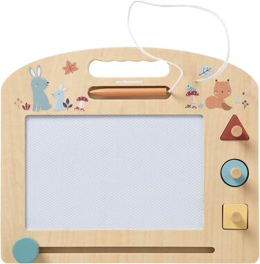 VERTBAUDET Лісові друзі FSC Дерев'яна чарівна дошка натурального кольору