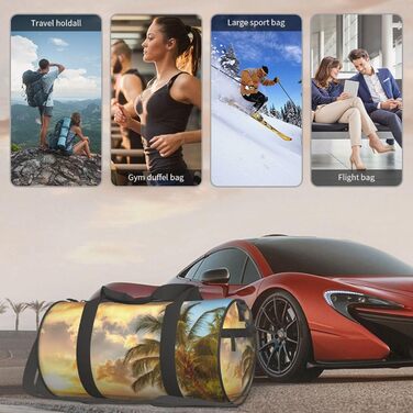 Велика дорожня сумка Гавайський захід сонця Легка та міцна Ідеальний подарунок для походів, відпусток, ділових поїздок та іншого