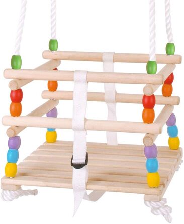 Дитячі дерев'яні гойдалки