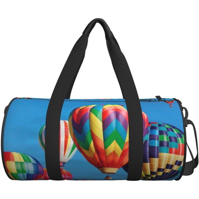 Дорожня сумка-циліндр з малюнком повітряних кульок, спортивна сумка для чоловіків та жінок, сумка-мішок, спортивна сумка