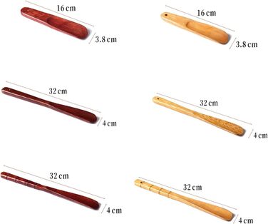 Дерев'яний ріжковий черевик Міцна ручка Аксесуари для взуття Shoehorn Help Stick Tool, 22