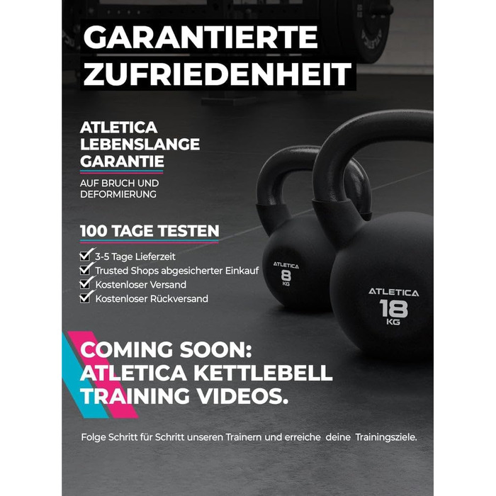 Гантеля-гиря ATLETICA, 4.5 кг (діапазон 4-32 кг)