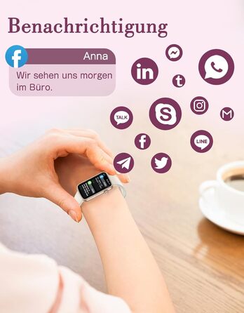 Жіночий смарт-годинник для фітнесу, тонкий фітнес-трекер, крокомір, з монітором серцевого ритму, вимірюванням SpO2, моніторингом сну, маленьким водонепроникним IP68 смарт-годинником, спортивним годинником для Android iOS, телефону Polarsterngold