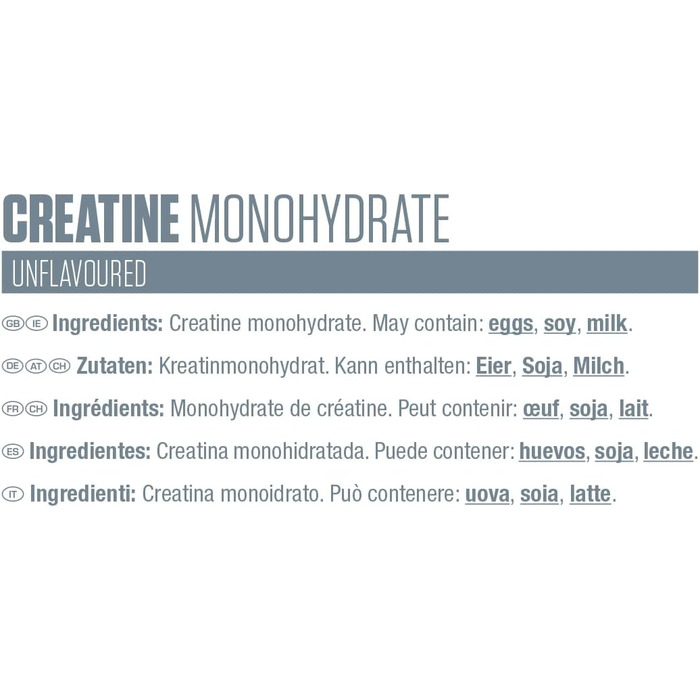 Креатин моногідрат Dymatize Creapure, 500 г – Без смаку, 147 порцій