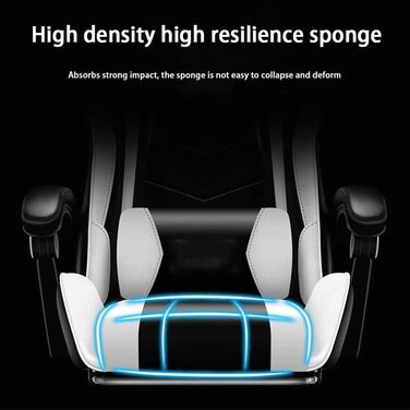 Ігрове крісло, крісло для змагань, офісне комп&39ютерне крісло, ергономічне, з сидінням, зручне для домашнього використання та з можливістю відкидання спинки