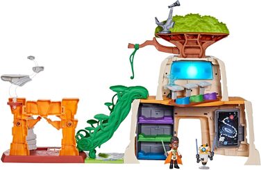Ігровий набір Hasbro Star Wars Храм Джедаїв на Теноо, висота 50,5 см, зі світловими та звуковими ефектами, 2 фігурки, для дітей від 3 років, HQ PLAYSET