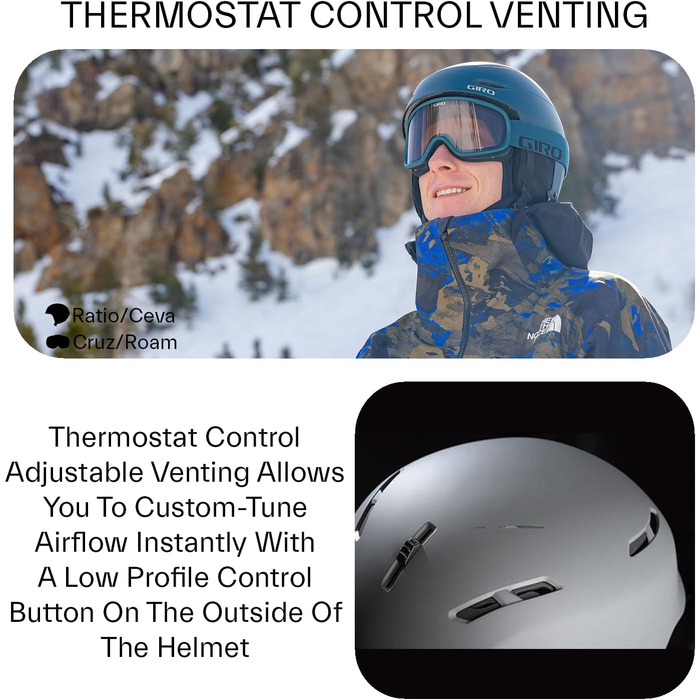 Шолом Giro Ratio MIPS з термостатом та вентиляцією, технологія MIPS, регульована посадка, сумісний з Outdoor Tech Audio, захист від ударів, матово-чорний, розмір M