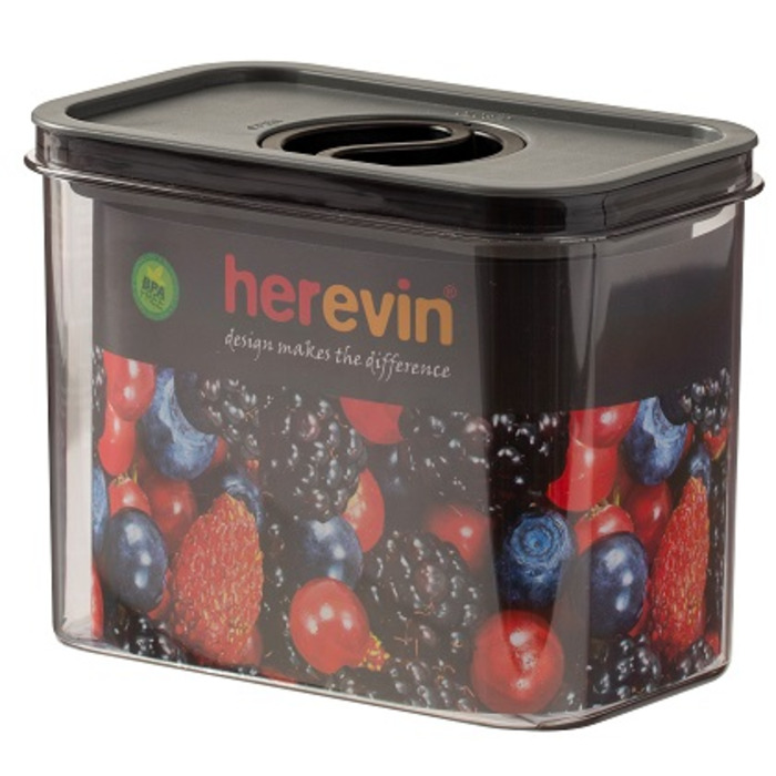 Контейнер HEREVIN Canister-Vacuum Lid-White-Black 1.2 л (161179-000) (7077942)