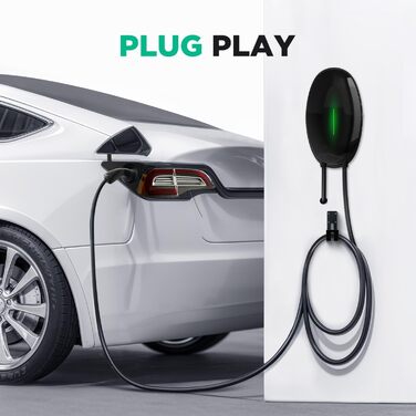 Настінне кріплення зарядного пристрою WISSENERGY EV з однофазною домашньою зарядною станцією Wallbox на 7 кВт типу 2, 32А, зарядни