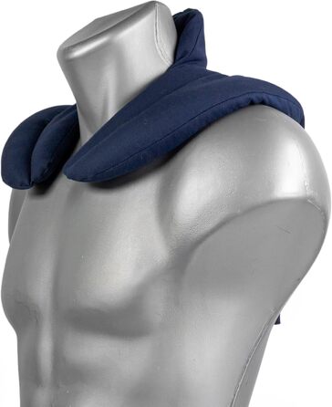 Подушка для шиї та шийного відділу хребта - шия плечі спина - темно-синя - подушка з органічної спельти - грілка для подушки для шиї - подушка для шиї та плечей - органічна спельта, темно-синя