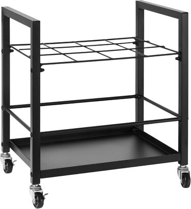 Стійка для зберігання креслень VEVOR, тримач для креслень з 12 відділеннями та колесами, мобільний металевий візок для зберігання креслень для карт, плакатів, архітектурних планів, для дому, офісу, школи, 12 слотів