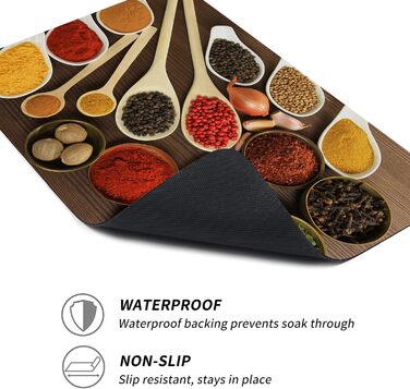 Протиковзкий килимок KINGGOO з діатомової землі для кухні, швидковисихаючий та абсорбуючий, миється, протиковзкий килим для зони кухонної раковини 60x180 см, діатомова земля