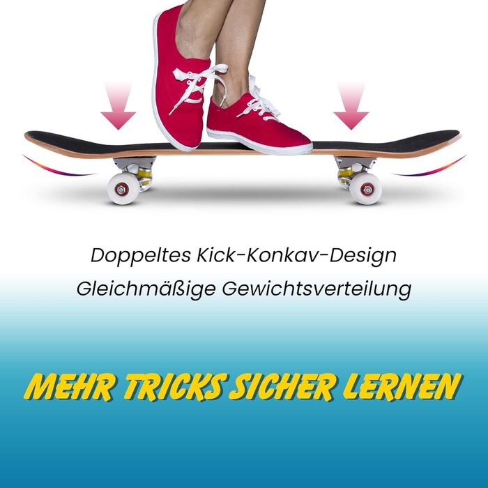 Скейтборд COSTWAY Cruiser Blue 80x20 см повний круїзер для початківців ABEC-7 7-шаровий канадський клен синій лонгборд-скейт для дітей дорослих трюків універсальний стріт парк оригінал 2025