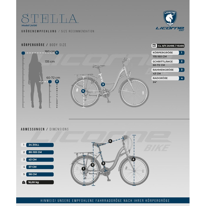 Велосипед Licorne Bike Stella Premium City Bike розміром 20&quot, 24&quot, 26&quot, 28 дюймів для дівчаток, хлопчиків, чоловіків та жінок. 21 швидкість (6 швидкостей для 20 дюймів). Голландський велосипед. Міський велосипед. Антрацит, 24 дюйми.