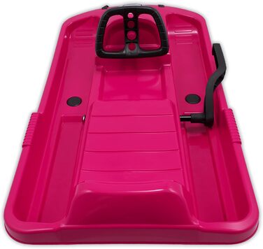 Санки KHW Snow Fox кермові з металевим гальмом, рожеві