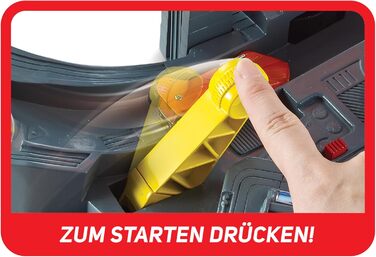 Гоночний трек Hot Wheels Mega Crash Super Track, з петляючими доріжками і поворотами, вкл. 1 іграшкову машинку і 2 пускових пристр