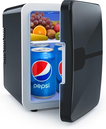 Міні-холодильник 4 літри 2 в 1 з функцією охолодження та обігріву, безшумний портативний холодильник AC12V DC для автомобіля, спал