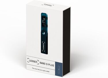 Апаратний гаманець Ledger Nano S Plus для захисту криптовалют, NFT і токенів (Sapphire Blue)