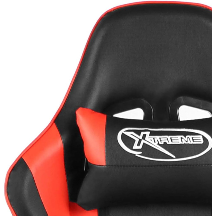 Ігрове крісло поворотне червоне ПВХ