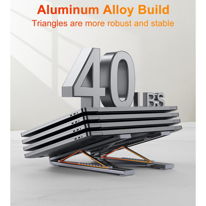 Док-станція USB-C з підставкою для ноутбука/планшета, 8-в-1 HDMI 4K, 2 шт. USB 3.1, PD 100W. Універсальна док-станція для MacBook Pro/Air, Dell, HP, Surface, Lenovo просто підключи та працюй