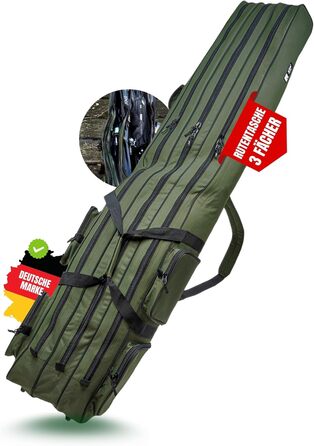 Сумка для рибалки Zite Fishing Сумка для вудки 150см Чохол для риболовлі Rod-Case Водовідштовхувальний чохол, 3 відділення рюкзак для вудок сумка для риболовлі сумки для риболовлі сумка для вудки сумка для вудки 150 см