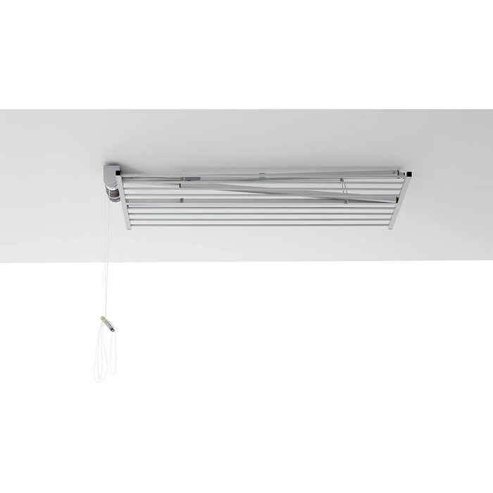 Стельова вішалка Foxydry Mini, вертикальна вішалка для одягу, складна з алюмінію та сталі 152x54x25 см 152 см Білий