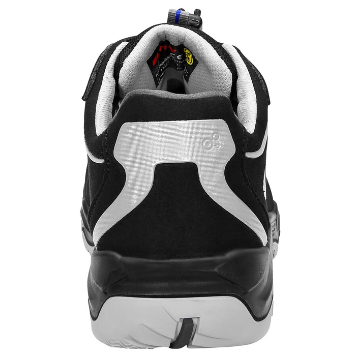 Захисне взуття ELTEN Rusher Low ESD S1, жіноче та чоловіче, текстильне, сталевий піднос, легке, спортивне, розмір 41, чорне, EU 41