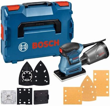 Професійна ексцентрикова шліфувальна машина Bosch GSS 160-1 A Multi (потужність 180 Вт, діаметр окружності 1,6 мм, L-BOXX)