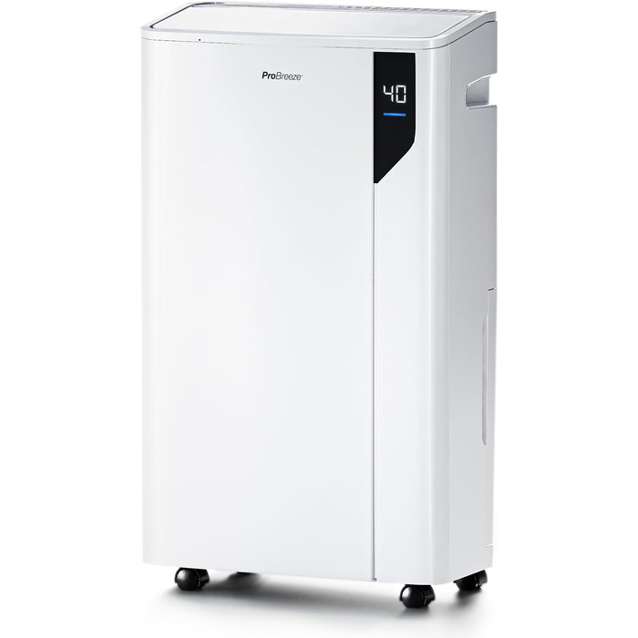 Осушувач повітря Pro Breeze 20 л за 24 години - електричний осушувач з режимом прання, датчиком вологості, повітряним фільтром, та