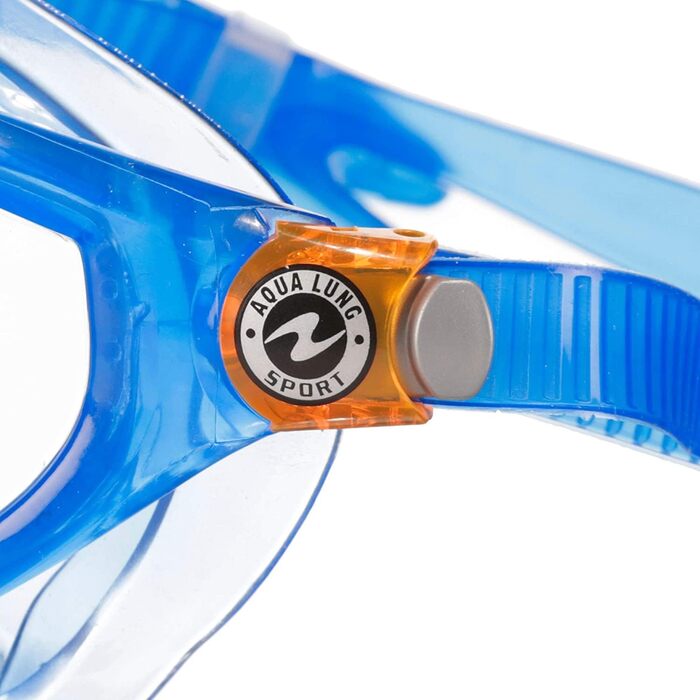 Маска для дайвінгу трубка для дайвінгу, водних видів спорту та снорклінгу для дітей віком від 4 років із захистом від ультрафіолету, один розмір, синій/помаранчевий