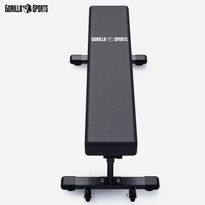 Лава для штанги - Складана, Плоска, Суцільна, до 400 кг, Чорна - Плоска лава, Тренувальна лава, Фітнес-лава, Лава для жиму лежачи для дому