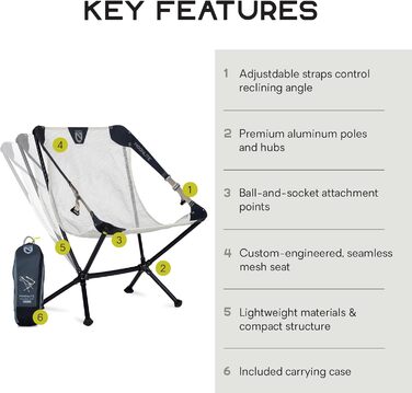 Розкладне крісло Moonlite 2025, колір пелікан-сірий, колір пелікан-сірий 2025