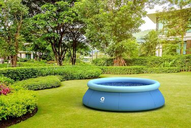 Басейн Avenli 244 x 63 см Family Prompt Set Pool Above Ground Pool Pool Set Blue Garden Pool Круглий плавальний басейн для сімей і дітей