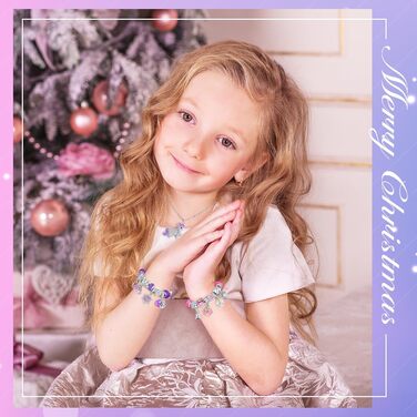 Адвент-календар Hymarvo 2025 Прикраси для дівчаток, рожево-фіолетовий