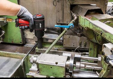 Пневматичний ударний гайковерт ViGOR V4800 - макс. момент відкручування 1200 Нм, квадрат 12,5 мм (1/2 дюйма) - низьковібраційний п