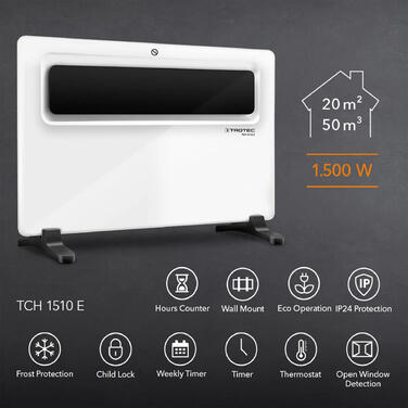 Конвектор Trotec TCH 1510 E 1500W White (1410000529)