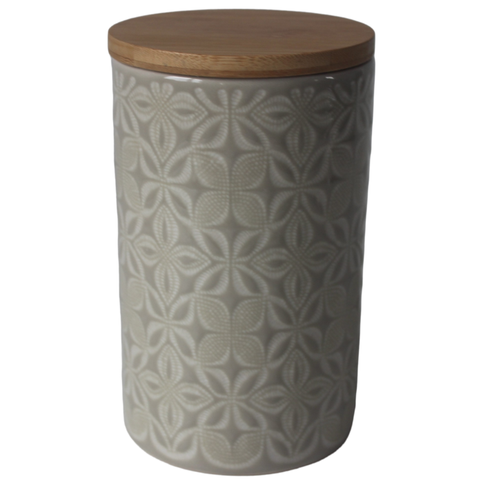Банка Ornament Limited Edition, сіра кераміка, 0,7 л
