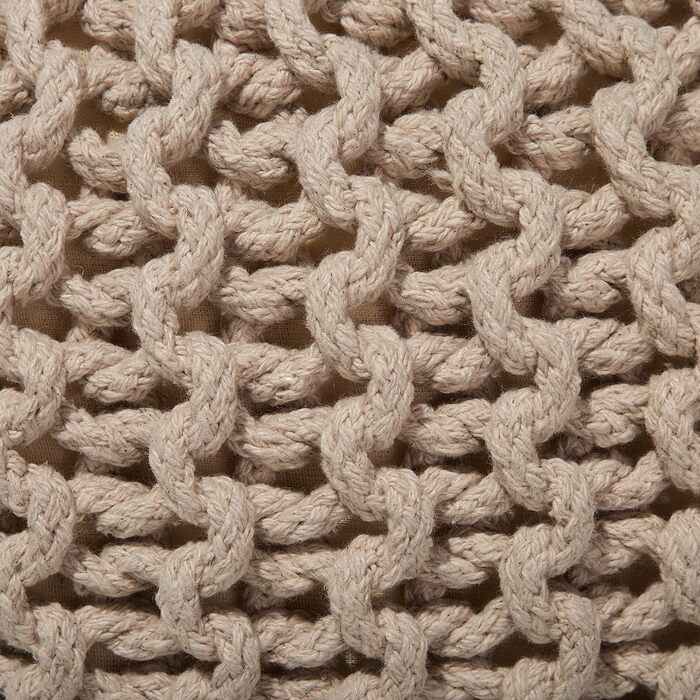 Практичний пуф Вовняний 40x25 см Бежевий Conrad