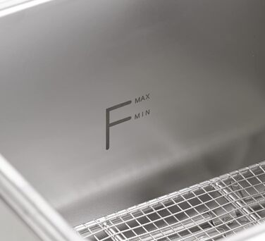 Професійна електрична фритюрниця METRO GDF3004, фритюрниця з нержавіючої сталі, 4 літри, 2500 Вт, швидке нагрівання, з кришкою, захисний термостат, холодна зона, нековзні ніжки