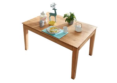 Обідній стіл Woodroom Paarl 140x90, розкладний до 200 см, масив дуба, оброблений олією Розкладний стіл з подовжувачем метелик Дерев&39яний обідній стіл на 6-8 осіб Міцний та сучасний дуб 140-200x90 см