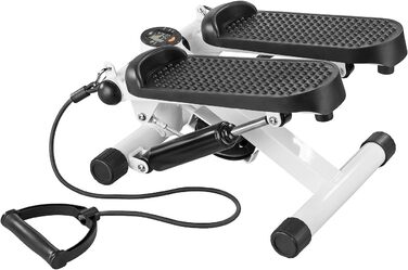 Фітнес-степер PEARL Sports Міні-степер з комп&39ютером, дисплеєм, стрічками опору, макс. 100 кг (фітнес-тренажер, домашній тренажер, що не залежить від погодних умов, мотузка)