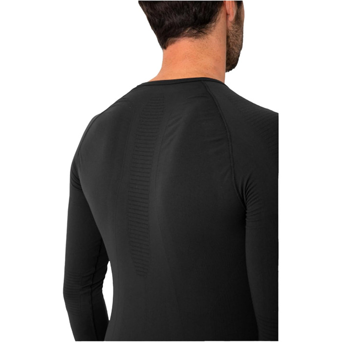 Комплект білизни Reusch WARM унісекс, функціональний комплект білизни для чоловіків та жінок, для дорослих, теплий, дихаючий, теплоізоляційний та вологорегулюючий, для всіх видів спорту, M 7700, чорний