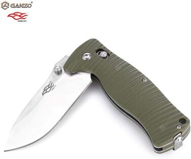 Ніж Ganzo G720 Колір рукоятки зелений - Довжина клинка 9 см - Механізм замикання G-Lock - Сталь клинка нержавіюча сталь 440C